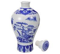 Chinese Style Ceramic Wine Bottle Decorative Holder for Home Display