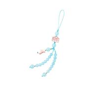 Chinese Style Crystal Phone Charm Lanyard with Beaded Chain, Hands- Phone Accessory for Work and DIY Art Crafts, Preventing Device from Dropped or Stolen Color
