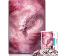 Chinese Style Dragon 1000 Piece Jigsaw Puzzle for Adults Teens,Brain Intelligence Challenge Addictive Toys for Home Decoration (75x50cm)