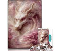 Chinese Style Dragon 1000 Piece Jigsaw Puzzles for Adults Gifts,Help The Brain Exercise Addictive Toys to Cultivate Patience Suitable for Couples (38x26cm)