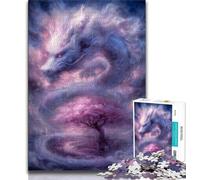 Chinese Style Dragon 1000 Pieces Jigsaw Puzzle For Adults Teens,Help The Brain Exercise Addictive Toys to Cultivate Patience Unique Challenge Game 50x75cm