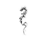 Chinese-style Dragon Arm Tattoo, Washable, Non-reflective, Herbal Temporary Tattoo Sticker For Men, Long-lasting 2 Weeks, Fake Tattoos