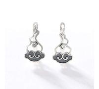 Chinese Style Eardrop S925 Sterling Silver Pies Cloud of Good Omen Retro Personality Earrings Temperament Women Earrings l, LJBLEUSK