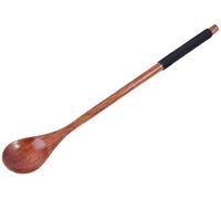 Chinese Style Eating Cooking Kitchen Long Handle Teaspoon Spoons Soup Spoon Wooden Spoon Coffee Spoon(A)