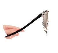 Chinese Style Ebony Tassel Hairpin with High-end Minimalist Hanfu Hairpin