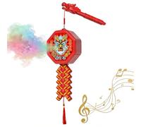 Chinese Style Electric Firecracker | 2026 Lunar New Year Decorations | Handheld Electronic Firecracker With Lights, For Home Ceremonies Celebrations Holiday Decor