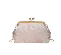 Chinese Style Embroidered Shoulder Bag Wedding PartyWomen Evening Clutch | Elegant Floral Embroidered Handbag Chinese Style Kiss-Lock Evening Purse