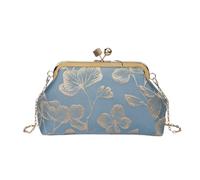 Chinese Style Embroidered Shoulder Bag Wedding PartyWomen Evening Clutch | Elegant Floral Embroidered Handbag Chinese Style Kiss-Lock Evening Purse