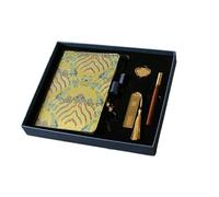 Chinese Style Forbidden City Planner, Creative Notebook-* Yellow Planner * Grid Pages/Sour Wood Pen
