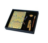 Chinese Style Forbidden City Planner, Creative Notebook-* Yellow Planner * Horizontal Inner Pages/Sour Wood Pen