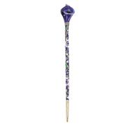 Chinese Style Hair Stick Alloy Rhinestone Lotus Bun Holder | Blue Finish, Simple Elegant Retro Design, for Teens and Women, Hold Hair and Smooth to Protect Strands Random Style