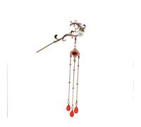 Chinese Style Hair Stick,Vintage Hair Chopsticks,18cm Ancient Chinese Style Tassel Hanfu Hairpin Female Hair Accessories Step Swaying Hairpin