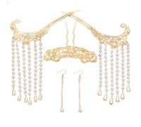 Chinese Style Hair Stick,Vintage Hair Chopsticks,Ancient Women Hanfu Headdress Tassel Hairpin Hair Accessories Full Set Collect