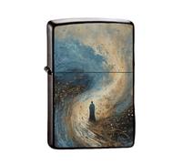 Chinese Style Lighter Case for Zippo, 2 Pcs, Replaceable Insert Compatible Size 3.6cm x 1.2cm x 5cm, for 2024 Year of The Dragon