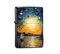 Chinese Style Lighter Case for Zippo, 2 Pcs, Replaceable Insert Compatible Size 3.6cm x 1.2cm x 5cm, for 2024 Year of The Dragon