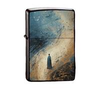 Chinese Style Lighter Case for Zippo, 2 Pcs, Replaceable Insert Compatible Size 3.6cm x 1.2cm x 5cm, for 2024 Year of The Dragon