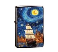 Chinese Style Lighter Case for Zippo, 2 Pcs, Replaceable Insert Compatible Size 3.6cm x 1.2cm x 5cm, for 2024 Year of The Dragon