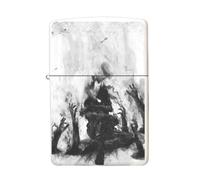 Chinese Style Lighter Case for Zippo, 2 Pcs, Replaceable Insert Compatible Size 3.6cm x 1.2cm x 5cm, for 2024 Year of The Dragon