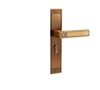 Chinese Style Magnetic Silent Double Swing Door Lock Bedroom Handle