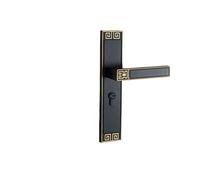 Chinese Style Magnetic Silent Double Swing Door Lock Bedroom Handle