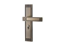 Chinese Style Magnetic Silent Double Swing Door Lock Bedroom Handle