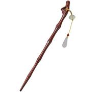 Chinese Style Magnolia Hair Fork with Chalcedony and Wood | Special Occasions and Cheongsam Styling, Secure Updo Support, Brown Finish, for Curly or Straight Hair