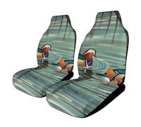 Chinese Style Mandarin Ducks Car Seat Covers Universal, 2PCS Carseat Protector - Stretchable Fabric, Anti-Slip Elastic Car Seat Protector for Cars, SUV, Trucks