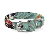 Chinese Style Mandarin Ducks Dog Collar Adjustable Soft and Comfortable Puppy Collars with Metal Buckle Pet Collar for Small Medium Pet