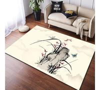 Chinese Style Mountain And Water Landscape Painting 3D Printing Living Room Carpet 90 X 150 Cm - Indoor Door Mat - Soft To Touch - Washable - Anti-Stain, Non-Shedding: Nmentally Friendly -26912074135