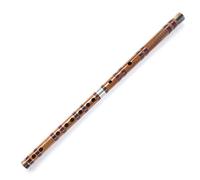 Chinese Style Natural Material Bitter Bamboo Flute Brass Joints The Instrument Is Easy To Carry Professional Performance To Bamboo Flute (Color : F)