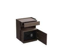 Chinese Style Night Stand Black Bedside Table with Storage Elegant Home Bedroom Side Table Modern Nightstand for Living Room & Bedroom Furniture
