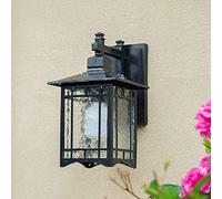 Chinese Style Outdoor Waterproof Courtyard Wall Lamp Outdoor Retro Outdoor Balcony Exterior Wall Door Decoration Lamp (Color : A) (B)