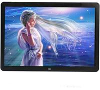 Chinese Style Pattern High-definition Digital Photo Frame, Home Electronic Display Platform, Commercial Advertising Machine(Schwarz)