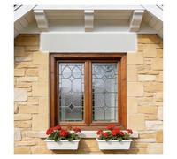 Chinese Style Pediment Over Window, Customizable Craftsman Crosshead for Doorway Large Entryway Door, Window Trim Molding for House Interior Wood Kits(Style 3,L 3.8ft/1.17m)