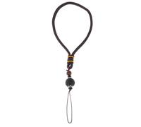 Chinese Style Phone Wrist Strap Rope Lanyard with Bodhi Charm for Cases | Ebony and Vajra Bodhi Accents, Universal Device Loop, Hands-free Security, Suitable for Mobile Phones, Music Players and Bags