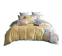 Chinese Style Pure Four-piece Classic Flower and Bird Embroidery Cotton Duvet Cover Bed Linen (Color Size 1.5m) (A 4 piece Suit)