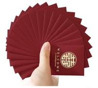 Chinese-Style Red Envelopes for Weddings, Festive Gold Foil Accents, 7 x 9 cm Paper Bags, Self- Seal, Door Game & Lucky M y Use(G)