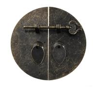 Chinese Style Round Iron Lock for Home Decor Adding Elegance and Security to Any Furniture