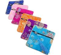 Chinese Style Silk Brocade Coin Purse Set - Durable, Compact - Professional Use Change Pouch Make This More Attractive Will Crowd Easy Match Daily Dressing Wallet Women Carry