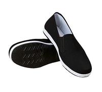 Chinese Style Slippers Kung Fu Martial Arts Tai Chi Shoes Rubber Sole Unisex Black Size UK 8.5