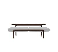 Chinese Style Solid Wood Bedside Stool Bedroom Shoe Bench Long Storage Ottoman Modern Bedside Table Multifunctional Furniture for Bedroom and Living Room.