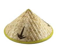 Chinese Style Straw Bamboo Hat for Souvenirstore Lightweight and Breathable Farmer Fishing Hat Sunshade- Rainproof Asian Bamboo Hats for Women