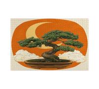 Chinese Style Tree Jigsaw Puzzles for Adults 1000 Piece, Asia Japanese Tree Wooden Puzzles, Cool Japan Pattern Decorations for Home Entertainment