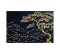 Chinese Style Tree Jigsaw Puzzles for Adults 1000 Piece, Luxury Asia Japanese Tree Wooden Printed Puzzles, Cool Japan Pattern Decorations for Entertainment Party