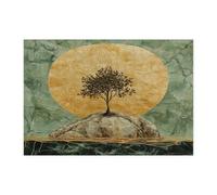 Chinese Style Tree Jigsaw Puzzles for Adults 300 Piece, Asia Japanese Tree Wooden Printed Puzzles, Cool Japan Pattern Decorations for Entertainment Party