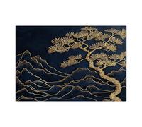 Chinese Style Tree Jigsaw Puzzles for Adults 300 Piece, Luxury Asia Japanese Tree Wooden Printed Puzzles, Cool Japan Pattern Decorations for Entertainment Party