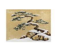 Chinese Style Tree Jigsaw Puzzles for Adults 500 Piece, Vintage Asia Japanese Tree Wooden Puzzles, Cool Japan Pattern Decor for Home Entertainment