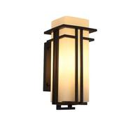 Chinese Style Waterproof Outdoor Wall Lamp for Courtyard & Hotel Corridors, Energy-Efficient LED Lighting Fixture, Ideal for Gardens & Pathways (Warm Light)