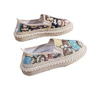 Chinese Style Women's Embroidered Cloth Shoes (Blue, Adult, Women, 6, Numeric, UK Footwear Size System, Wide)