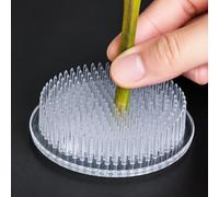 Chinese Style Zen Floral Arrangement Stand with 3 Magic Suction Cups - Plastic Suction Cup Base for Amazing Fixed Flower Art, Home and Office Decor